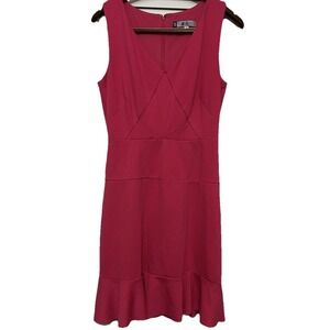 Womens Hot Pink Stretch Sleeveless  Dress Size 8 Barbiecore Elle‎ Woods Classy